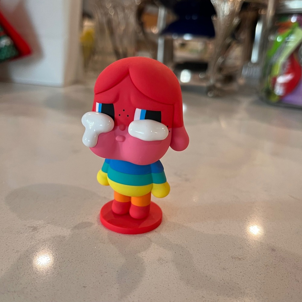 Pop Mart Crybaby Crying Rainbow Vinyl Figure Art Toy Designer Collectible